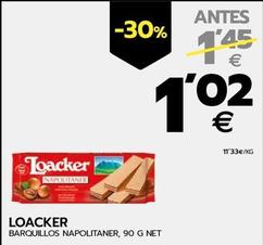 Oferta de Loacker - Barquillo Napolitaner  por 1,02€ en BM Supermercados
