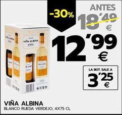 Oferta de Viña Albali - Blanco Rueda Verdejo por 12,99€ en BM Supermercados