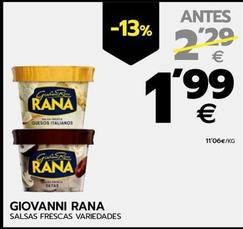 Oferta de Giovanni Rana - Salsas Frescas Variedades por 1,99€ en BM Supermercados