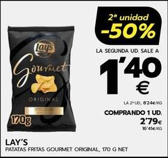 Oferta de Lay's - Patatas Fritas Gourmet Original por 2,79€ en BM Supermercados