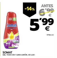 Oferta de Somat - Gel Todo En 1 Lima-Limón por 5,99€ en BM Supermercados