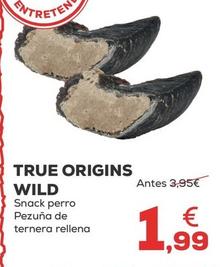 Oferta de True Origins - Wild Snack Perro Pezuña De Ternera por 1,99€ en Kiwoko