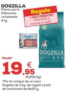 Oferta de Dogzilla - Pienso Perro por 19,95€ en Kiwoko