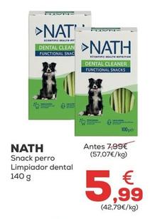 Oferta de Nath - Snack Perro Limpiador Dental por 5,99€ en Kiwoko