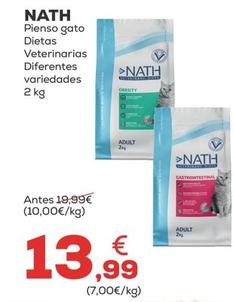 Oferta de Nath - Pienso Gato Dietas Veterinarias por 13,99€ en Kiwoko