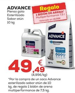 Oferta de Advance - Pienso Gato Esterilizado Sabor Atun por 49,49€ en Kiwoko
