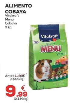 Oferta de Vitakraft - Alimento Cobaya por 9,99€ en Kiwoko