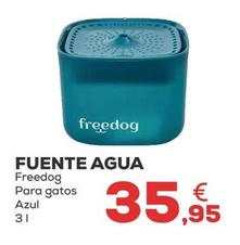 Oferta de Freedog - Fuente Agua Para Gatos Azul por 35,95€ en Kiwoko