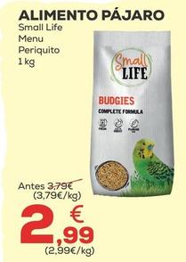 Oferta de Small Life - Alimento Pájaro por 2,99€ en Kiwoko
