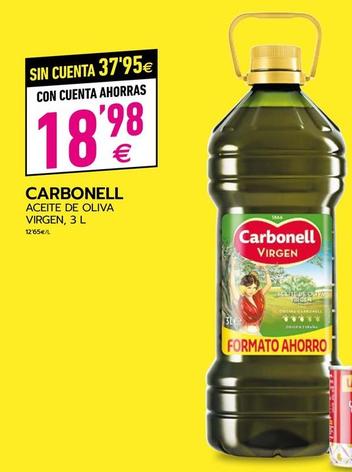 Oferta de Carbonell - Aceite De Oliva Virgen por 18,98€ en BM Supermercados