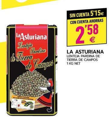 Oferta de La Asturiana - Lenteja Pardina De Tierra De Campos por 2,58€ en BM Supermercados