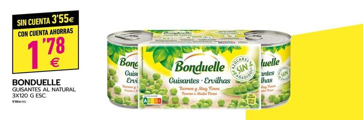 Oferta de Bonduelle - Guisantes Al Natural por 3,55€ en BM Supermercados