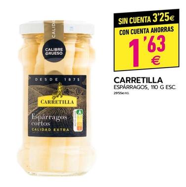 Oferta de Carretilla - Espárragos por 3,25€ en BM Supermercados