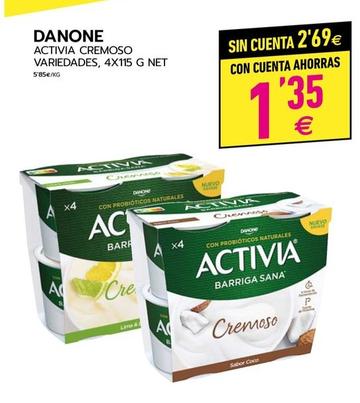 Oferta de Danone - Activia Cremoso por 1,35€ en BM Supermercados