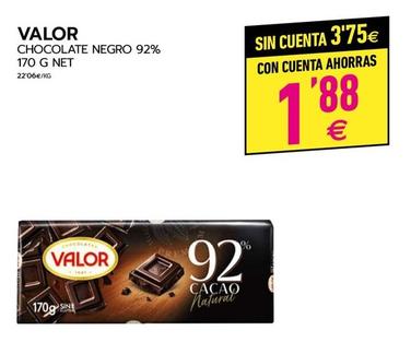 Oferta de Valor - Chocolate Negro 92% por 3,75€ en BM Supermercados