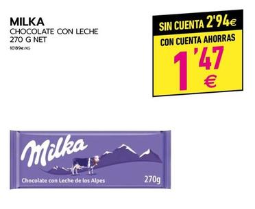 Oferta de Milka - Chocolate Con Leche por 2,94€ en BM Supermercados