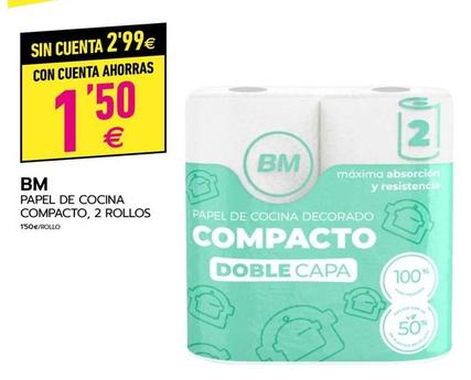 Oferta de BM - Papel De Cocina Compacto por 1,5€ en BM Supermercados