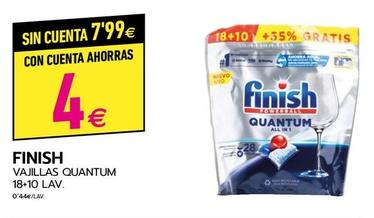 Oferta de Finish - Lavavajillas Quantum por 4€ en BM Supermercados
