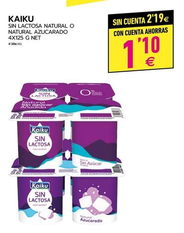 Oferta de Kaiku - Sin Lactosa Natural O Natural Azucarado por 1,1€ en BM Supermercados