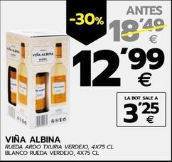 Oferta de Viña Albina - Blanco Rueda Verdejo por 12,99€ en BM Supermercados
