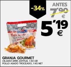Oferta de Gourmet - Gourpollo Asado Troceadomet por 5,19€ en BM Supermercados