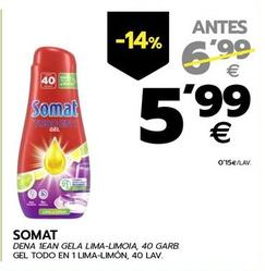 Oferta de Somat - Gel Todo En 1 Lima-Limon por 5,99€ en BM Supermercados
