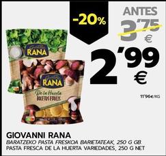 Oferta de Rana - Pasta Fresca De La Huerta Variedades por 2,99€ en BM Supermercados