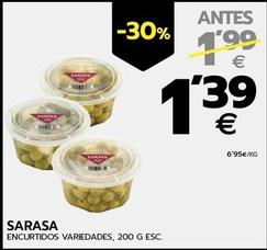 Oferta de Sarasa - Encurtidos por 1,39€ en BM Supermercados