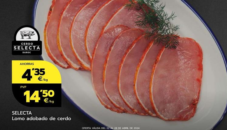 Oferta de Lomo Adobado De Cerdo por 14,5€ en BM Supermercados
