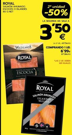 Oferta de Royal - Salmón Ahumado Escoces O Islandes por 6,99€ en BM Supermercados