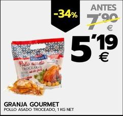 Oferta de Granja Gourmet - Pollo Asado Troceado por 5,19€ en BM Supermercados