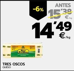 Oferta de Tres Oscos - Queso por 14,49€ en BM Supermercados