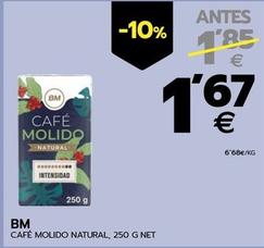 Oferta de Bm - Café Molido Natural por 1,67€ en BM Supermercados