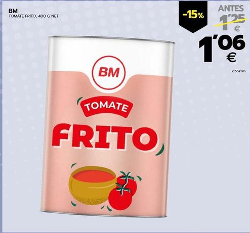 Oferta de Bm - Tomate Frito por 1,06€ en BM Supermercados