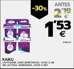 Oferta de Kaiku - Sin Lactosa por 1,53€ en BM Supermercados