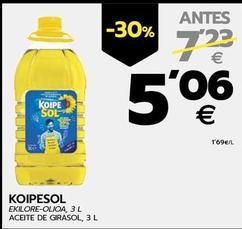 Oferta de Koipesol - Aceite De Girasol por 5,06€ en BM Supermercados