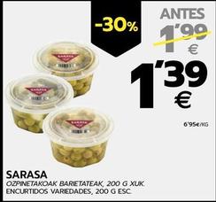 Oferta de Sarasa - Encurtidos Variedades por 1,39€ en BM Supermercados