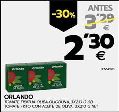 Oferta de Orlando - Tomate Frito Con Aceite De Oliva por 2,3€ en BM Supermercados
