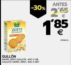 Oferta de Gullón - Galleta María Zero por 1,85€ en BM Supermercados