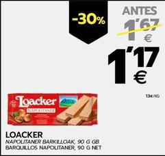 Oferta de Loacker - Barquillos Napolitaner por 1,17€ en BM Supermercados