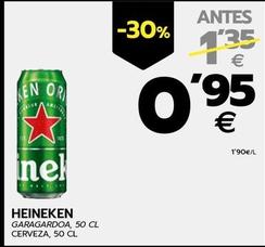 Oferta de Heineken - Cerveza por 0,95€ en BM Supermercados