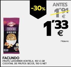 Oferta de Facundo - Cocktail De Frutos Secos por 1,33€ en BM Supermercados