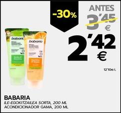 Oferta de Babaria - Acondicionador Gama por 2,42€ en BM Supermercados
