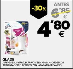 Oferta de Glade - Ambientador Electrico Zen, Aparato+Recambio por 4,8€ en BM Supermercados
