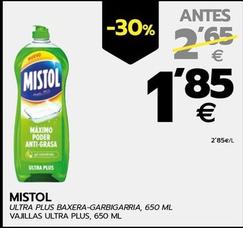 Oferta de Mistol - Vajillas Ultra Plus por 1,85€ en BM Supermercados