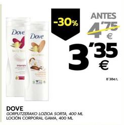 Oferta de Dove - Locion Corporal Gama por 3,35€ en BM Supermercados