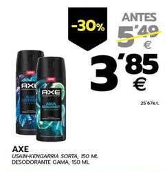 Oferta de Axe Desodorante Gama por 3,85€ en BM Supermercados