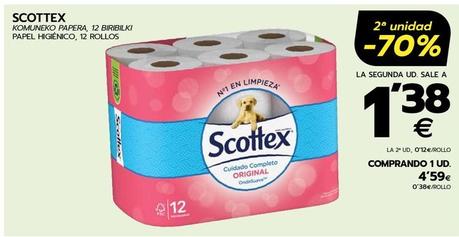 Oferta de Scottex - Papel Higiénico por 4,59€ en BM Supermercados