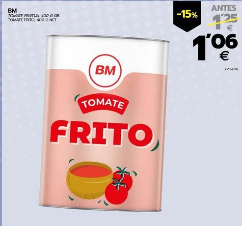 Oferta de Bm - Tomate Frito por 1,06€ en BM Supermercados