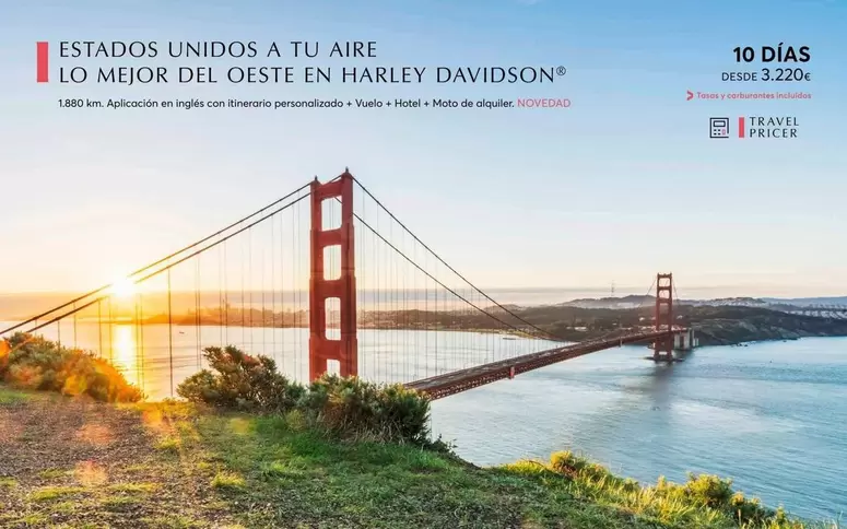 Oferta de Estados Unidos A Tu Aire Lo Mejor Del Oeste En Harley Davidson por 3220€ en Catai